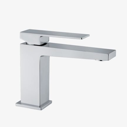 Pegaso, miscelatore monoleva per lavabo con scarico click-clack di Webert