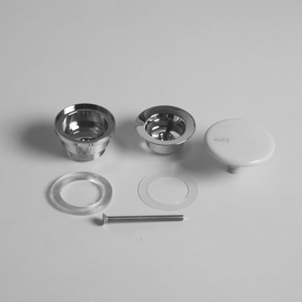 Piletta a scarico libero con copertura in ceramica di Alice Ceramica