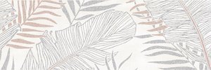 GOLDENDREAM A+B, inserto in bicottura effetto foglie beige 25 x 75 cm di Paul&Co PMRD22@2