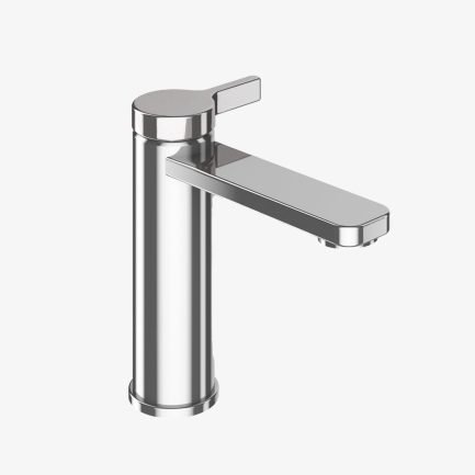 Coral, miscelatore monoleva per lavabo con scarico click-clack di Webert