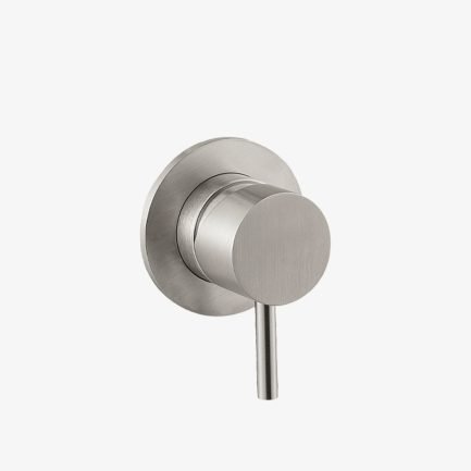 Elio Steel, miscelatore monocomando in acciaio inox per doccia a incasso di Webert