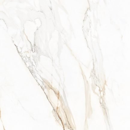 Mito Calacatta Oro, piastrelle in gres porcellanato smaltato levigato effetto marmo di Paul&Co