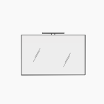 Con specchio 90x75 cm e lampada L.30 cm +&euro;128,00