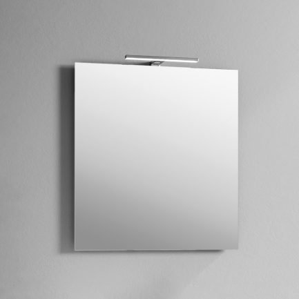 Specchiera filo lucido con lampada LED di Belbagno