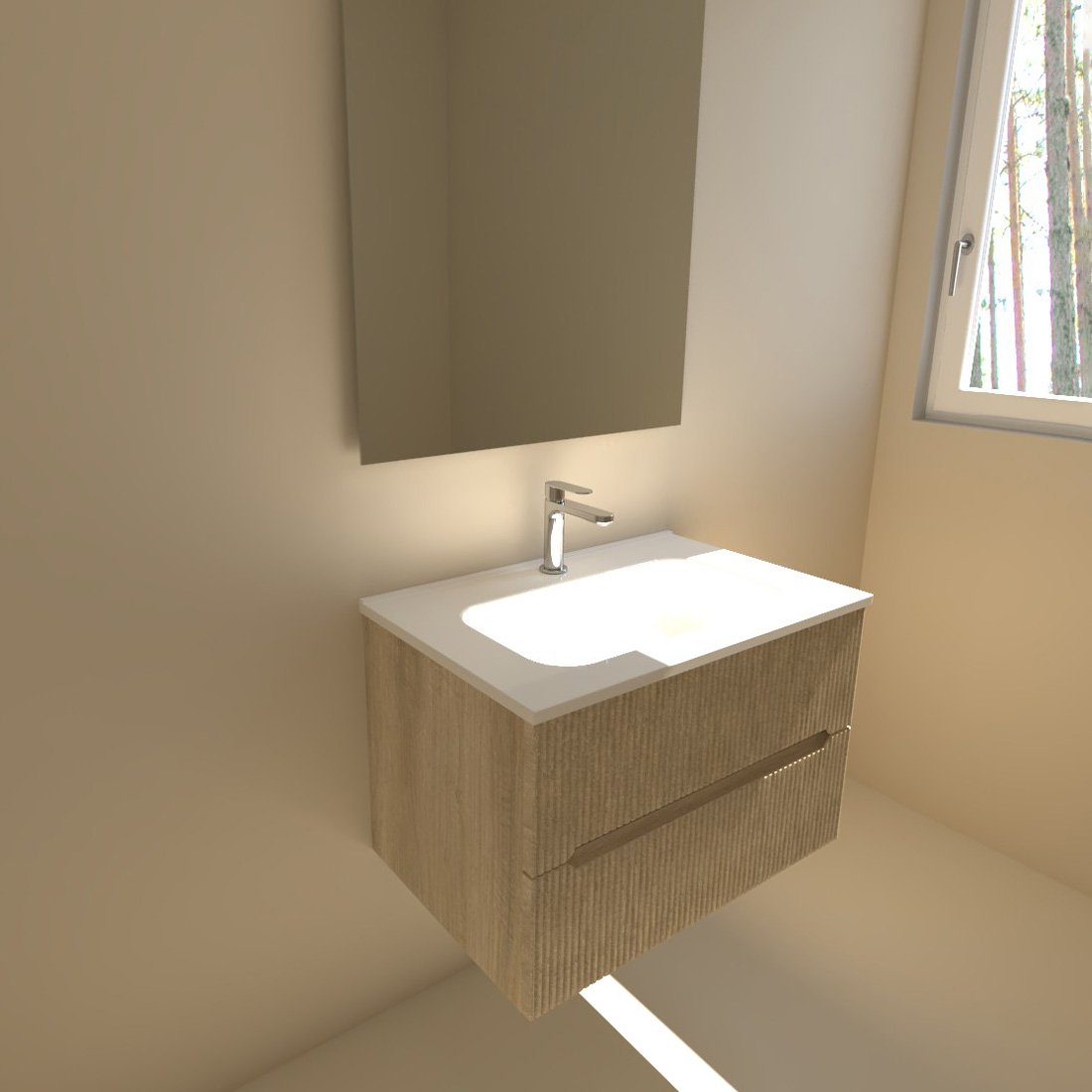 Easy-Cannettato,-mobile-da-bagno-sospeso-rovere-chiaro-cannettato-con-lavabo-in-ceramica-di-BelBagno---FD