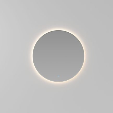 Lap, a round backlit mirror with adjustable light intensity by Ideagroup