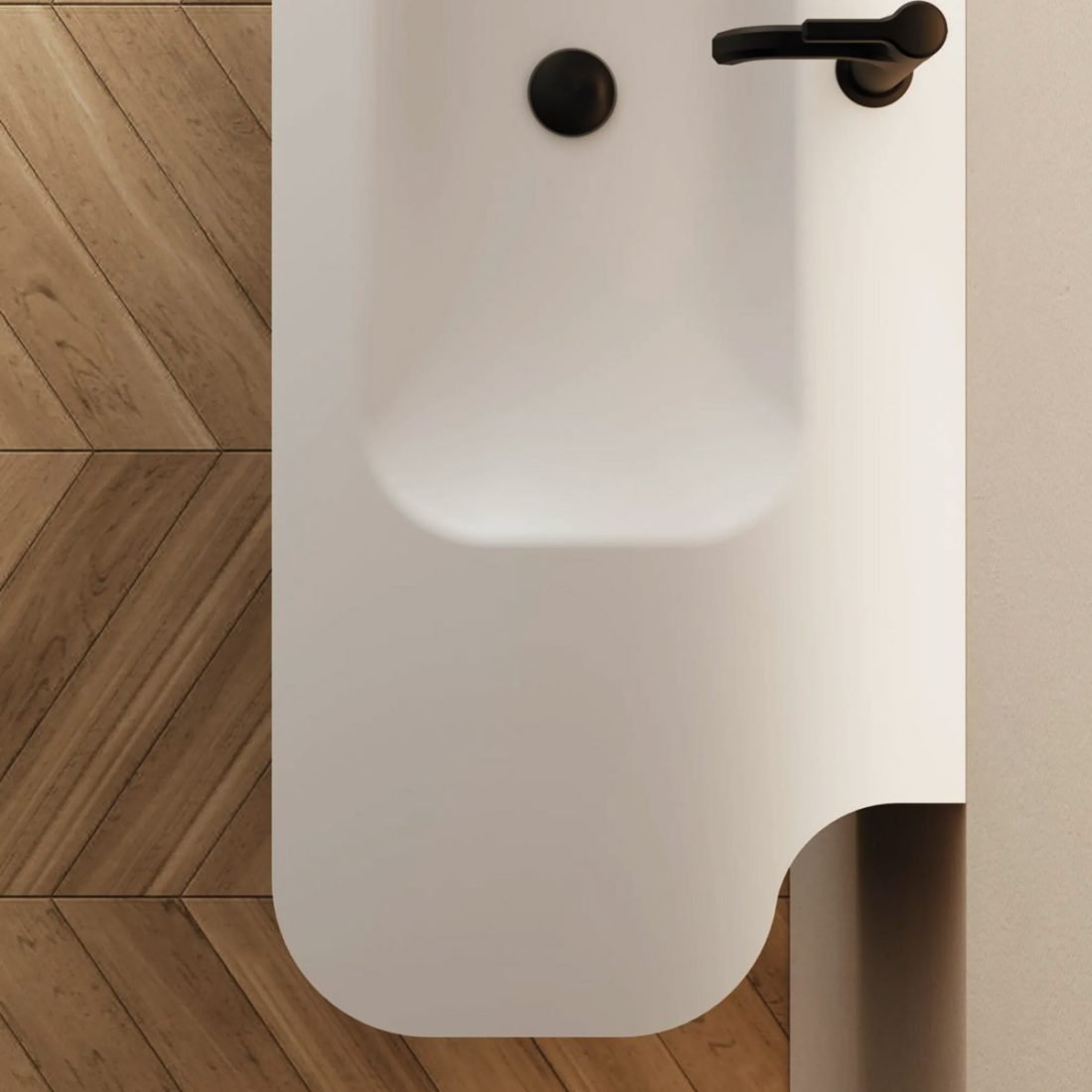 Seventy-Form-02,-mobile-da-bagno-frassino-sbiancato-con-top-curvo-in-Corian®-di-Ideagroup-dett-top