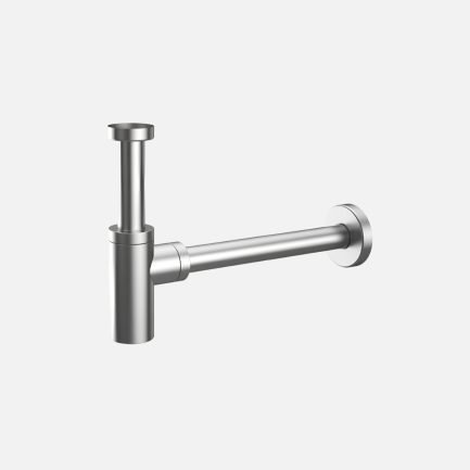 Sifone d'arredo tono per lavabo in ottone cromato di Karag